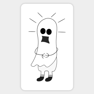 Scared Ghost Imposter Sticker